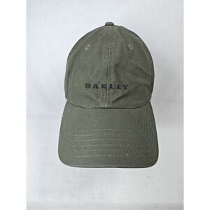 Mens‎ Oakley Waxy Green Strapback Hat Cap OSFA Adjustable Lightweight Summer